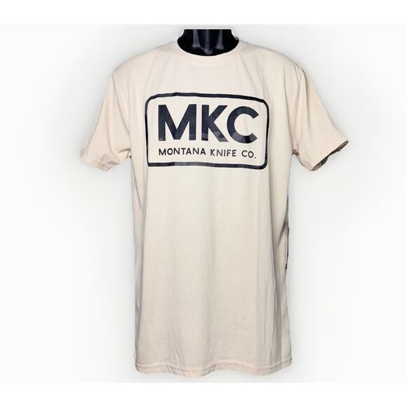 Lot Of 2 NEW Montana Knife Company T-Shirts Mens Medium Bone Black Short Sleeve - Picture 1 of 11